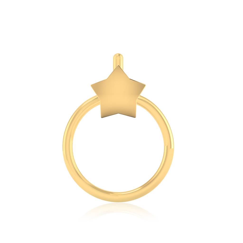 The Lalita Gold Nose Pin : NS-0182YG
