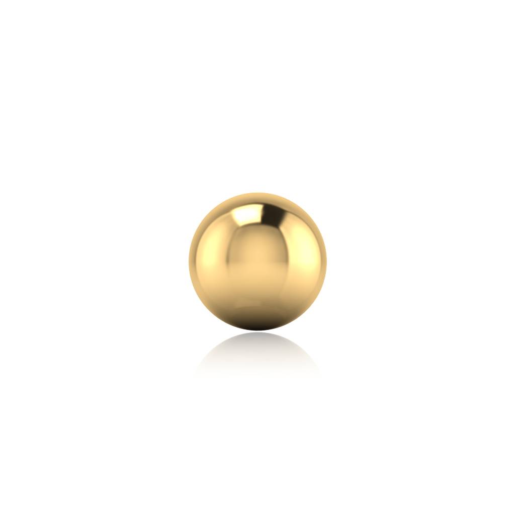 The Tridevi Gold Nose Pin : NS-0512YG