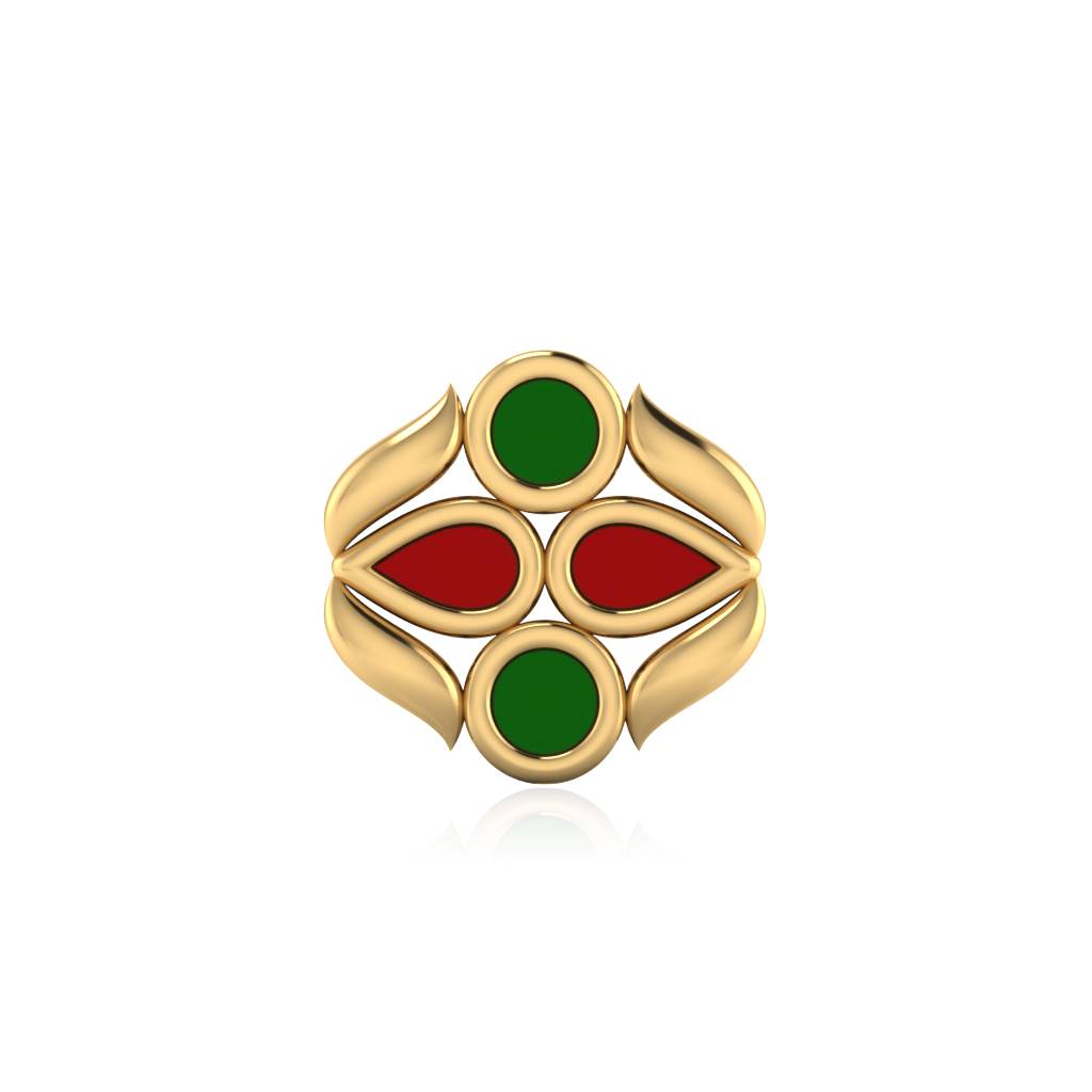 The Vani Gold Nose Pin : NS-0539YG