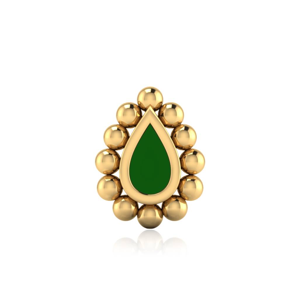 The Audrey Gold Nose Pin : NS-0555YG