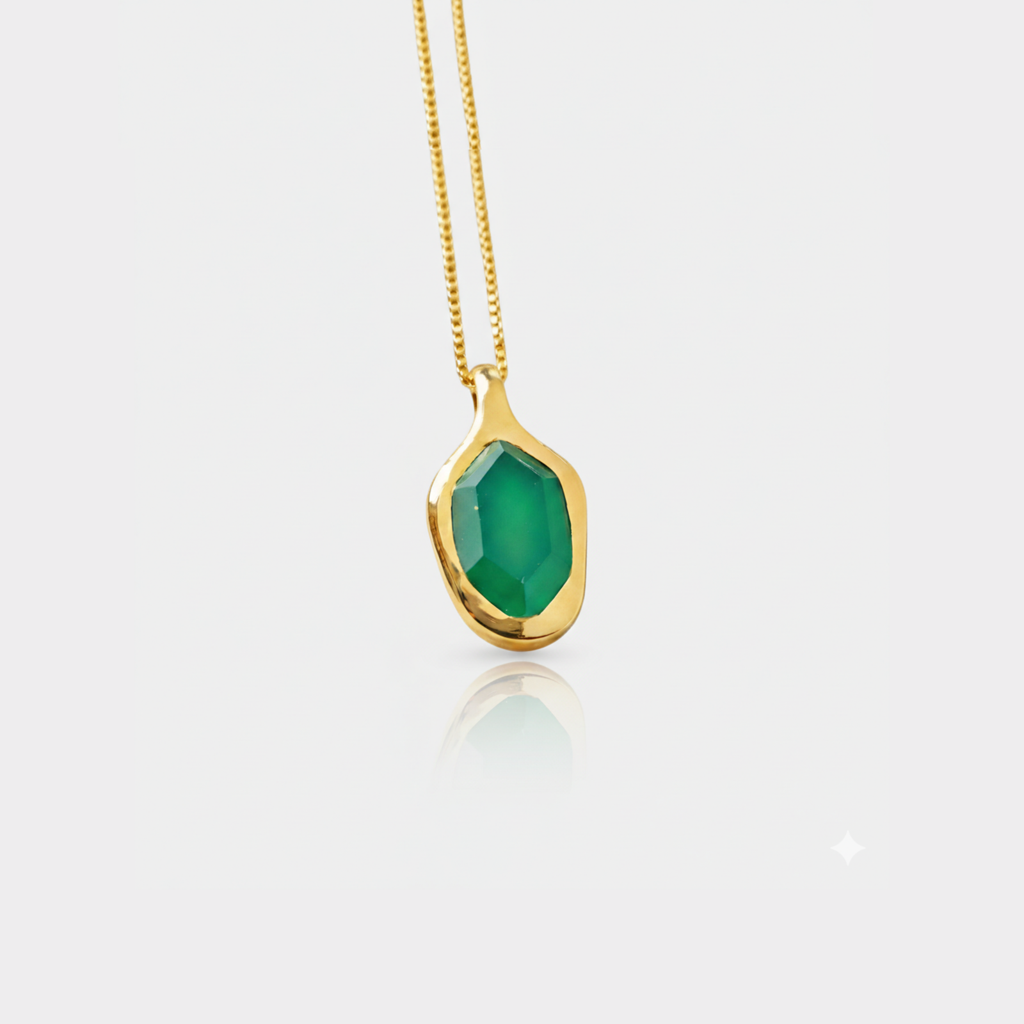 Odyssey Gemstone Detachable Pendant : PD-OD02-YG-GRN