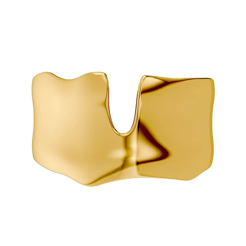 Sharp Mood Gold Plated Cuff Bracelet |Gifts For Women & Girls| Waterproof, Anti Tarnish, Skin Safe Jewellery 18K Gold : OMBR04
