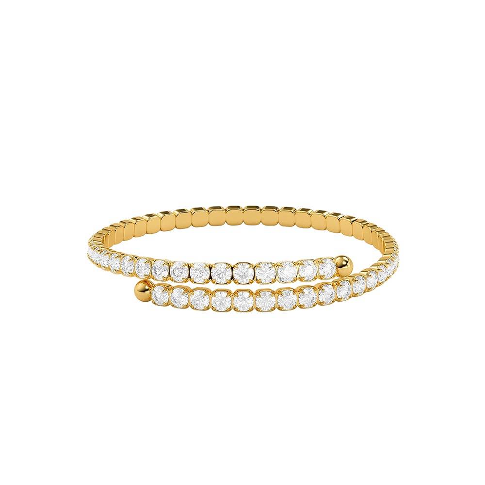 Court Side Chaos Bracelets |Gifts For Women & Girls| Waterproof, Anti Tarnish, Skin Safe Jewellery 18K Gold Tone Pla : OMBR070