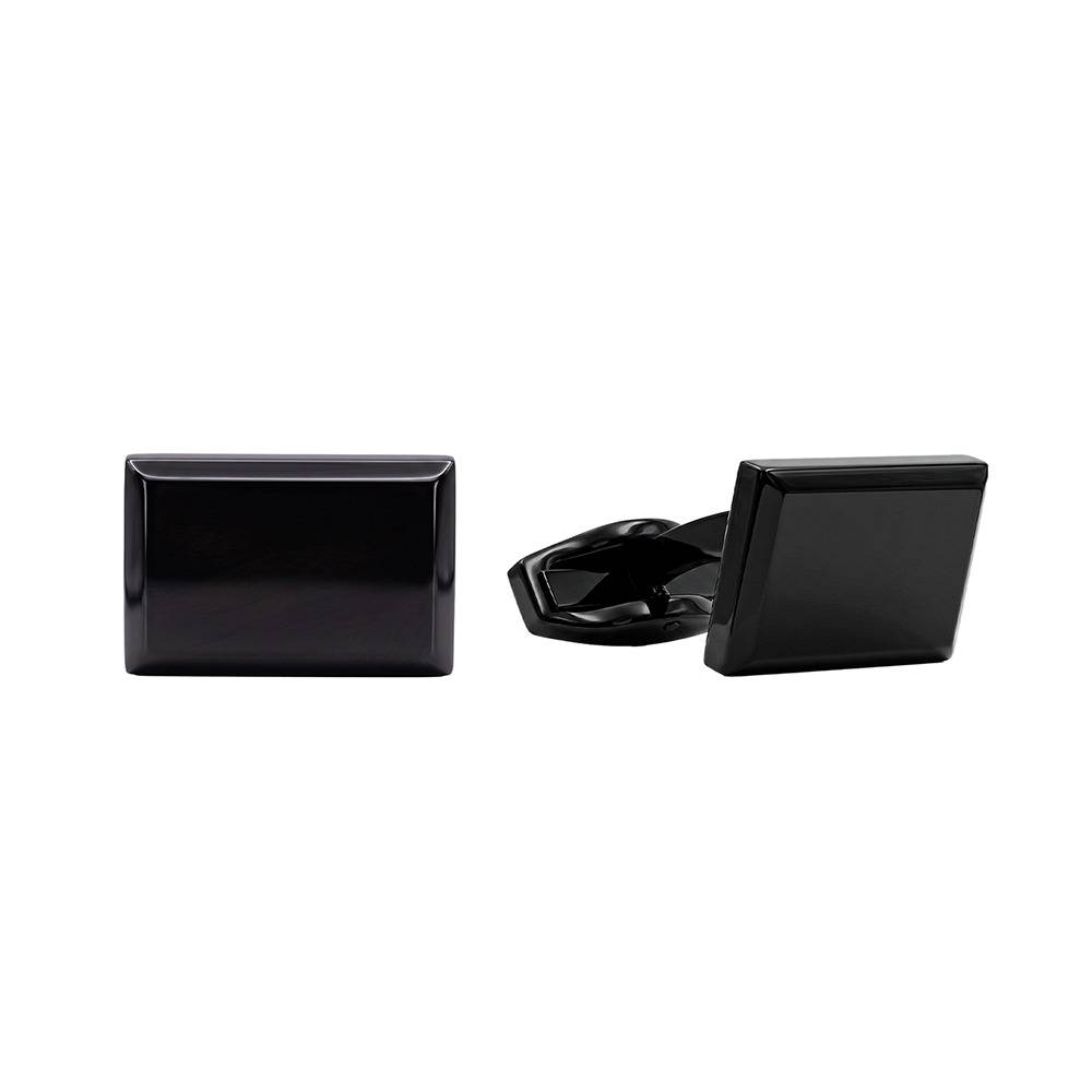 Boardroom Punk Black Rhodium Cufflinks For Men | Gifts For Men & Boys| Waterproof, Anti Tarnish, Skin Safe Jewellery : OMCF03