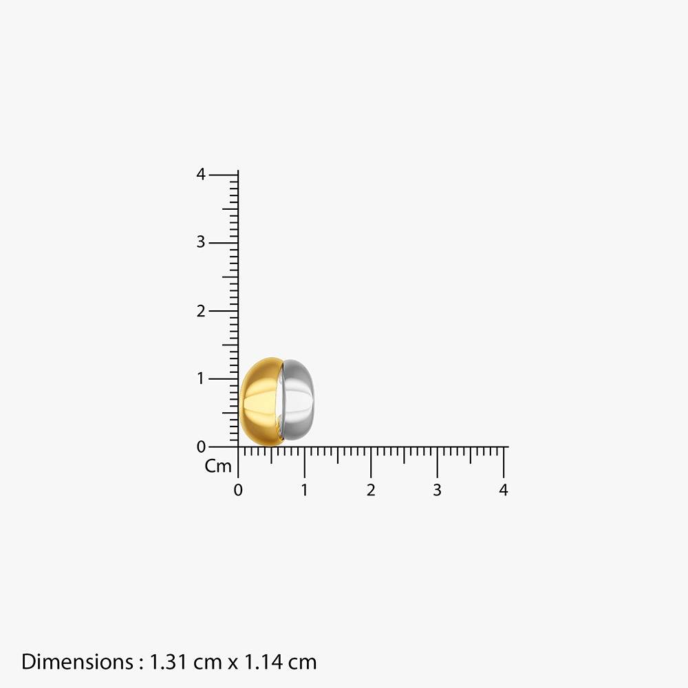 Mini Curve Dual Tone Ear Cuffs |Gifts For Women & Girls| Waterproof, Anti Tarnish, Skin Safe Jewellery Double Tone  : OMER0106