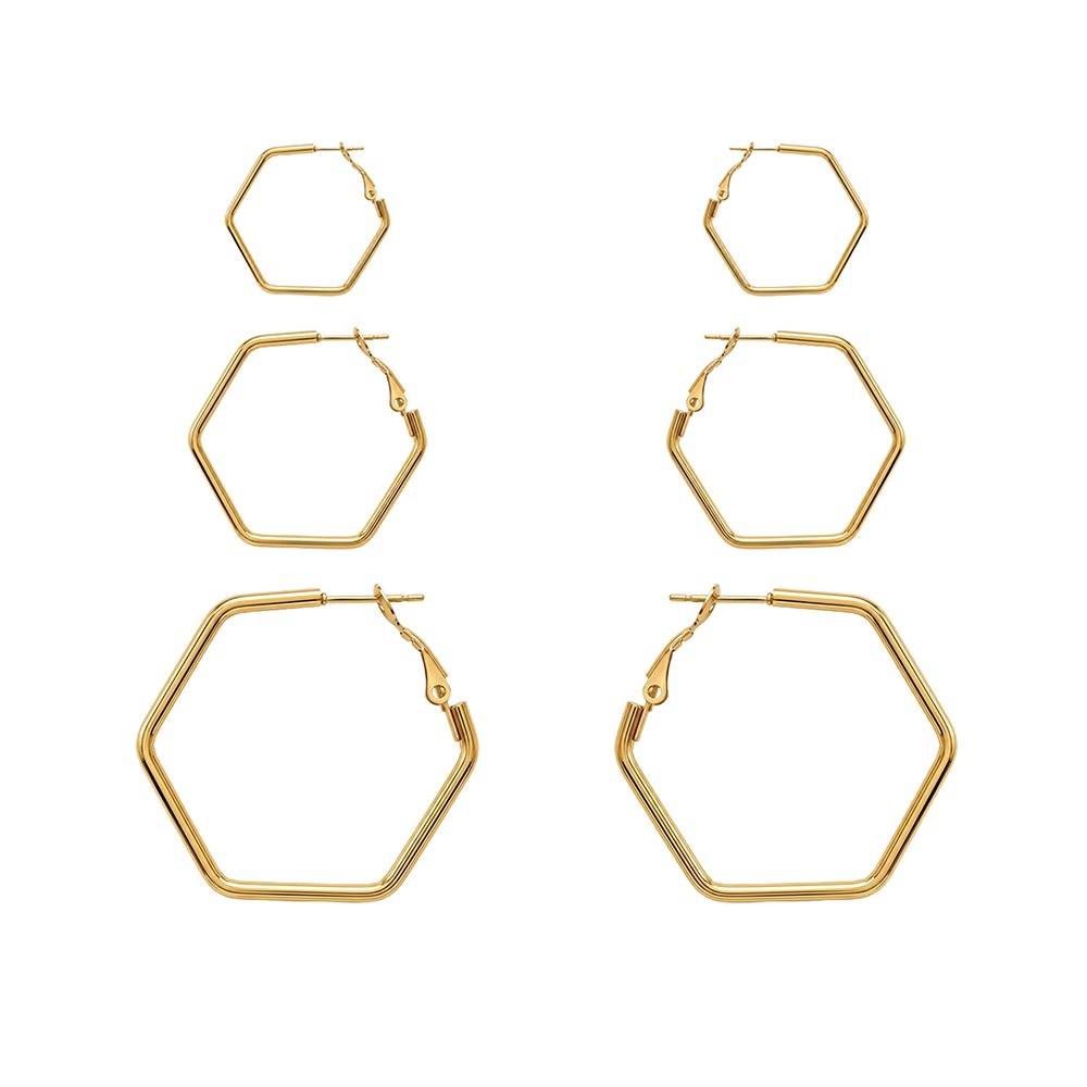 Sharp Behaviour Demi Fine Earrings Set |Gifts For Women & Girls| Waterproof, Anti Tarnish, Skin Safe Jewellery 18K  : OMER0120