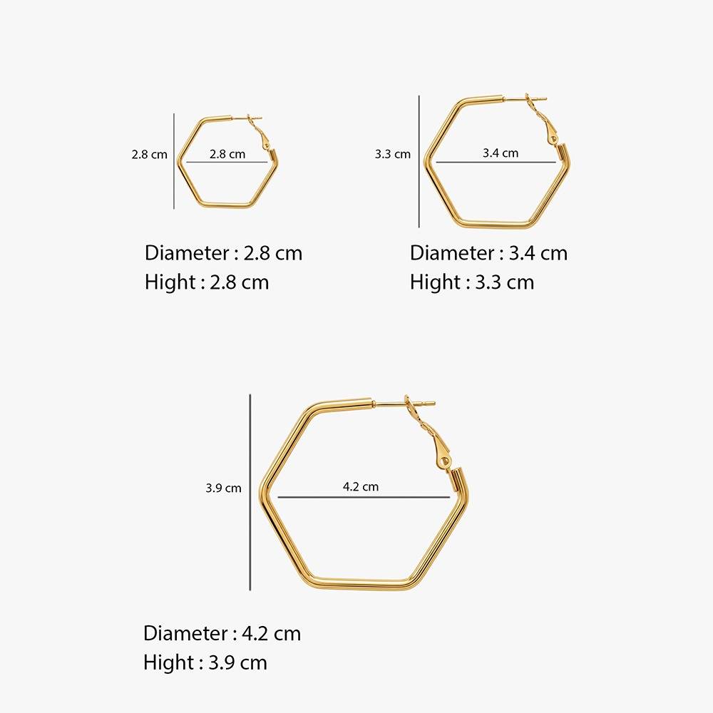 Sharp Behaviour Demi Fine Earrings Set |Gifts For Women & Girls| Waterproof, Anti Tarnish, Skin Safe Jewellery 18K  : OMER0120