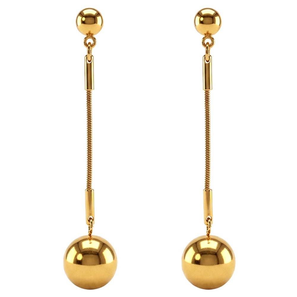 Swing By Gold Plated Earrings | Gifts For Women & Girls| Waterproof, Anti Tarnish, Skin Safe Jewellery 18K Gold Tone : OMER042