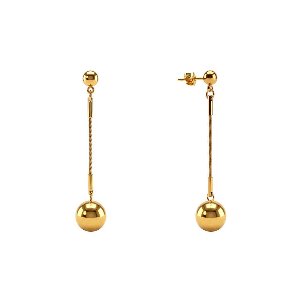 Swing By Gold Plated Earrings | Gifts For Women & Girls| Waterproof, Anti Tarnish, Skin Safe Jewellery 18K Gold Tone : OMER042