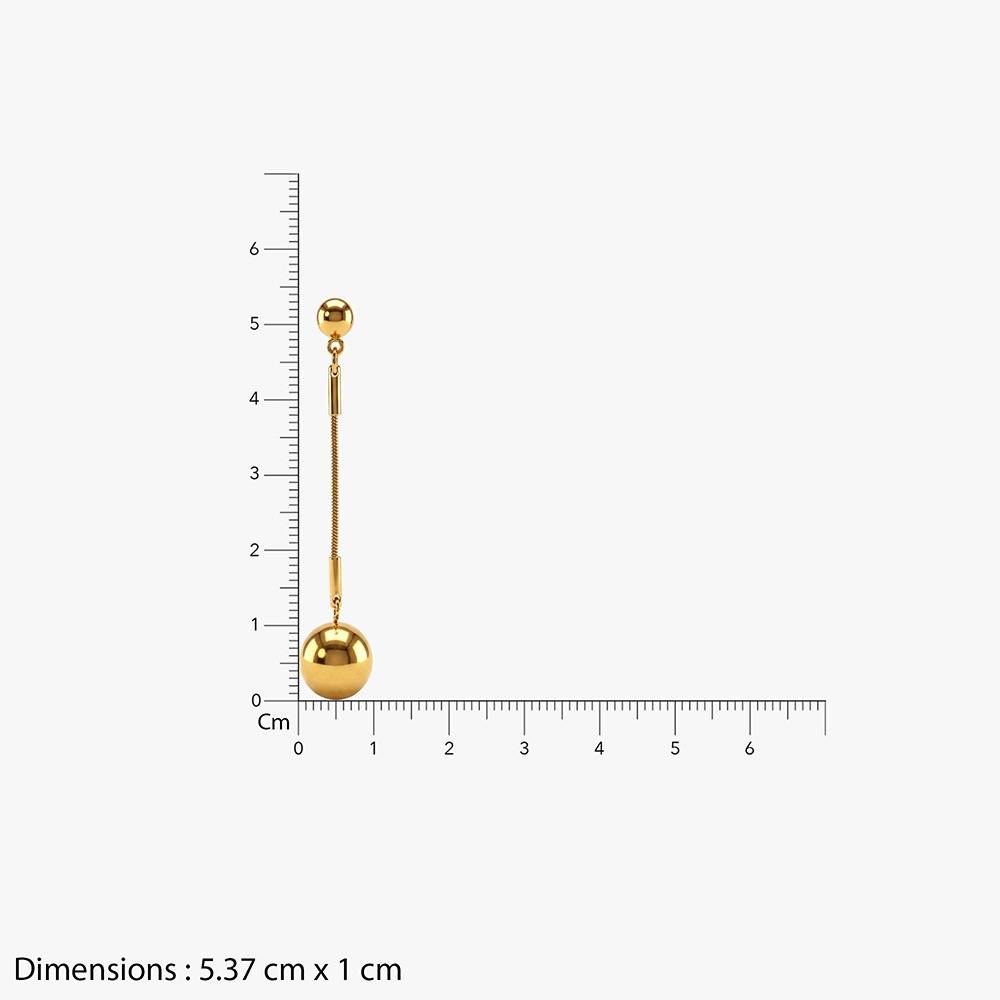 Swing By Gold Plated Earrings | Gifts For Women & Girls| Waterproof, Anti Tarnish, Skin Safe Jewellery 18K Gold Tone : OMER042