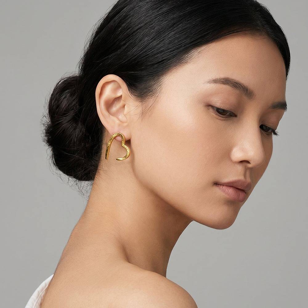 Sweet But Psycho Gold Plated Earrings |Gifts For Women & Girls| Waterproof, Anti Tarnish, Skin Safe Jewellery 18K Go : OMER046