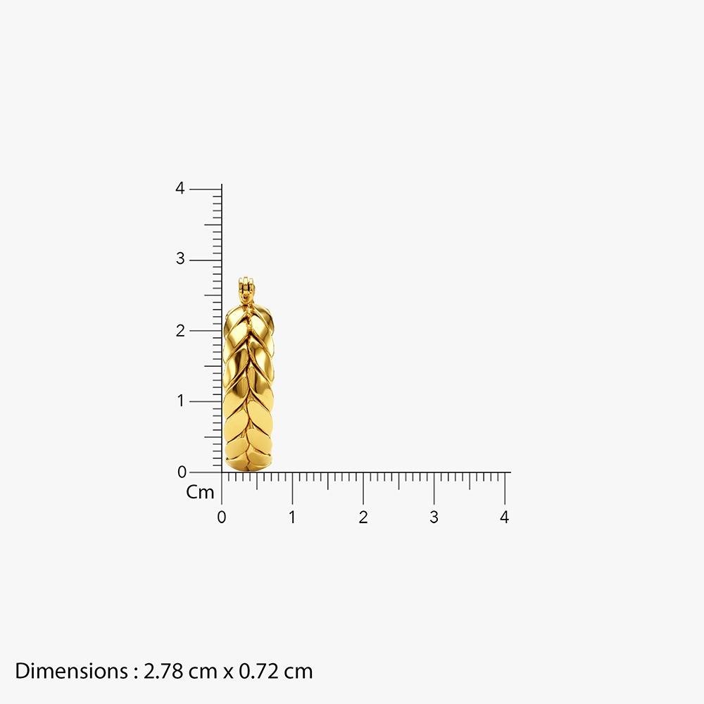 Scale Fever Gold Plated Hoop Earrings |Gifts For Women & Girls| Waterproof, Anti Tarnish, Skin Safe Jewellery 18K Go : OMER049