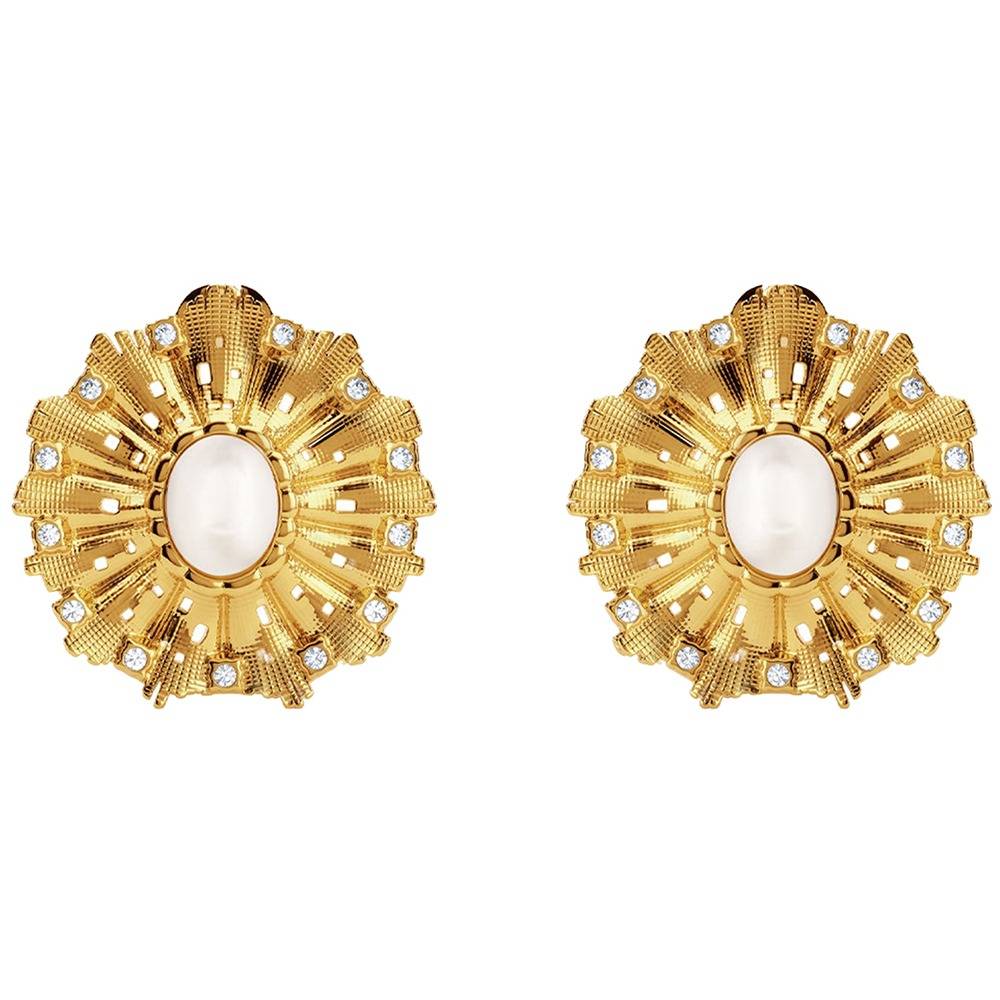 Bloom Baby Gold Plated Earrings |Gifts For Women & Girls| Waterproof, Anti Tarnish, Skin Safe Jewellery 18K Gold Ton : OMER079