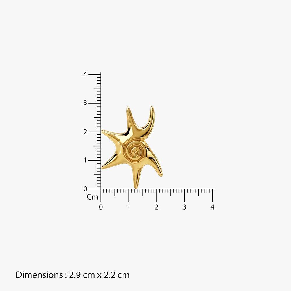 Star Pop Gold Plated Studs |Gifts For Women & Girls| Waterproof, Anti Tarnish, Skin Safe Jewellery 18K Gold Tone Pla : OMER082