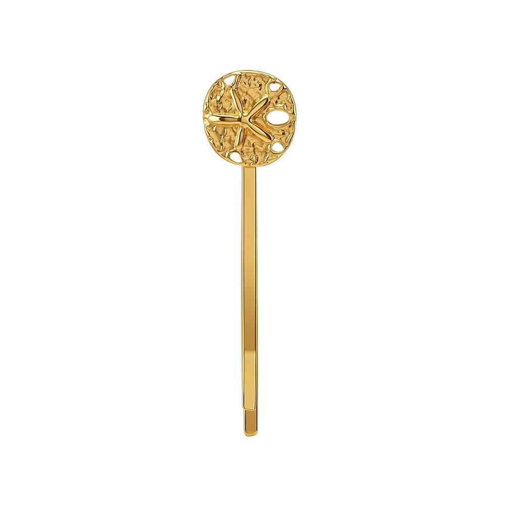 Ancient Coin Gold Plated Hair Clip |Gifts For Women & Girls| Waterproof, Anti Tarnish, Skin Safe Jewellery 18K Gold  : OMHA014