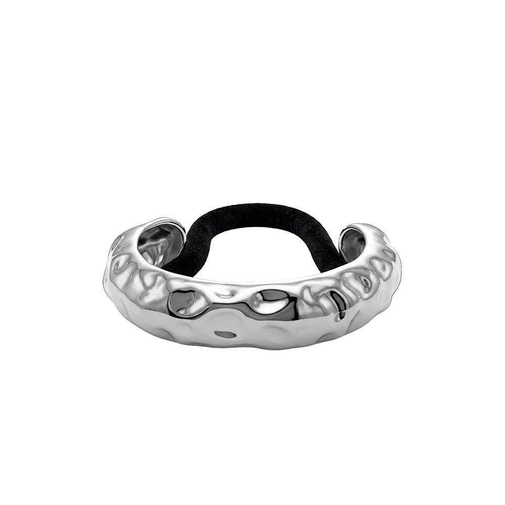 Chrome Syntax Rhodium Plated Hair Band |Gifts For Women & Girls| Waterproof, Anti Tarnish, Skin Safe Jewellery Rhodiu : OMHA04