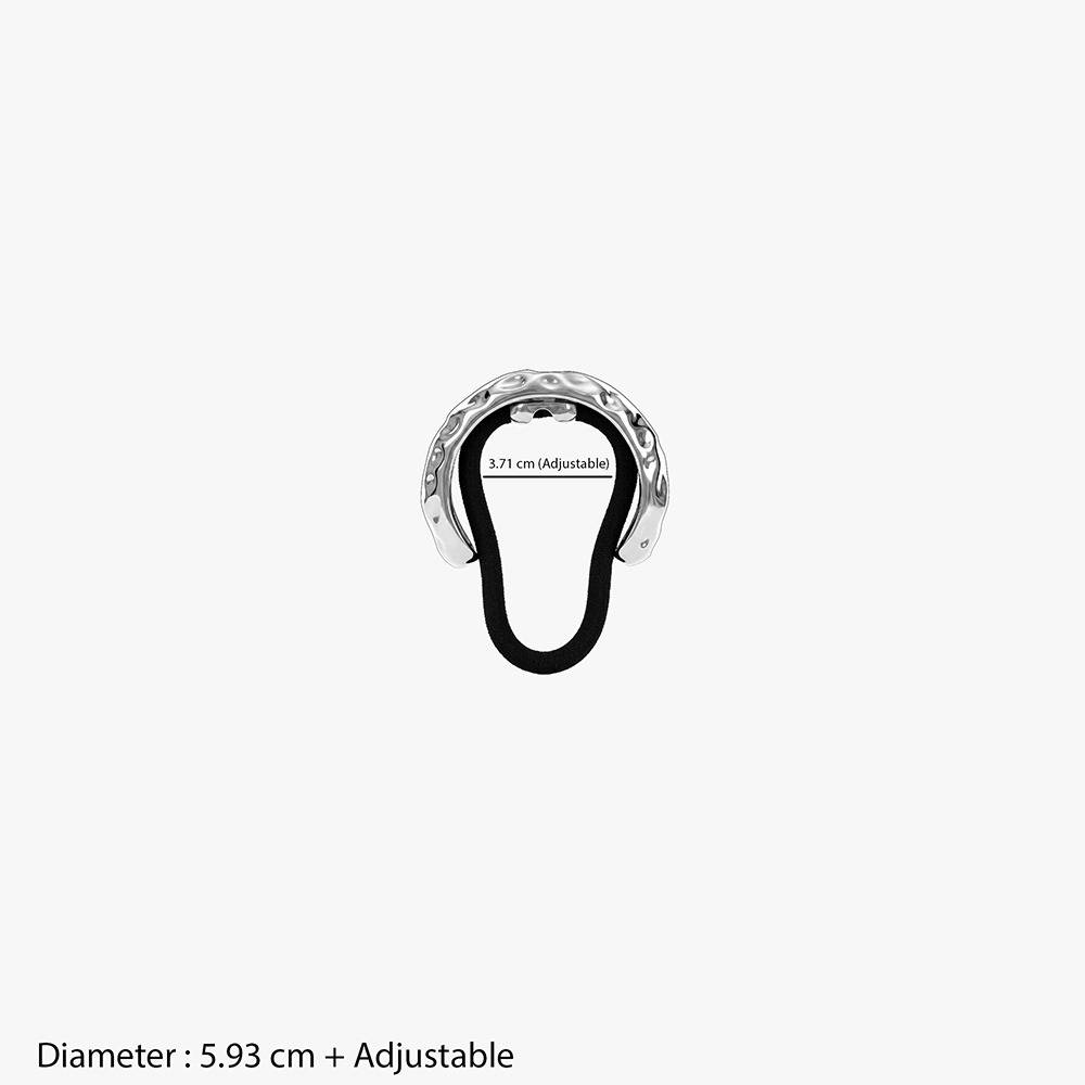 Chrome Syntax Rhodium Plated Hair Band |Gifts For Women & Girls| Waterproof, Anti Tarnish, Skin Safe Jewellery Rhodiu : OMHA04