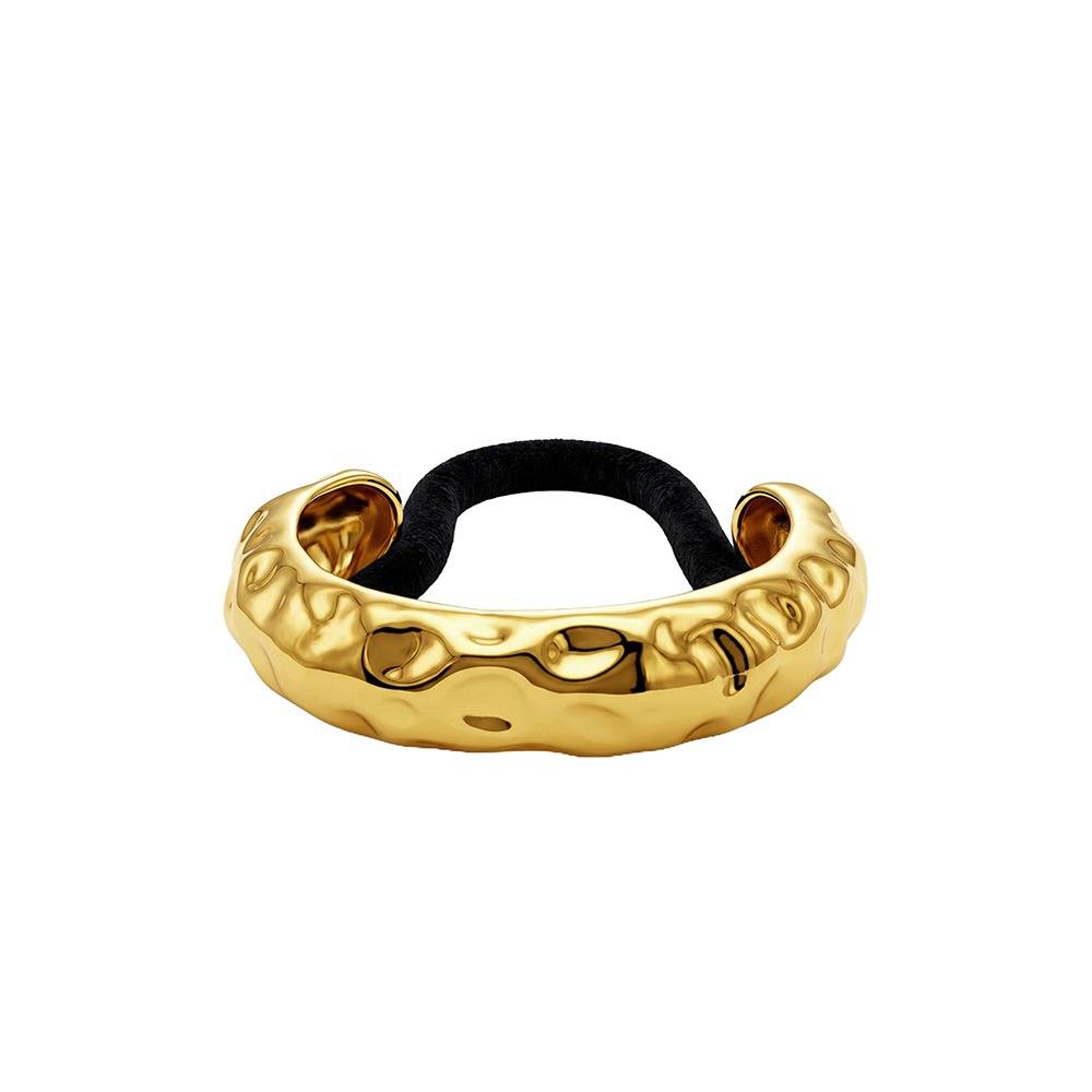 Aurum Syntax Gold Plated Hair Band |Gifts For Women & Girls| Waterproof, Anti Tarnish, Skin Safe Jewellery 18K Gold T : OMHA05