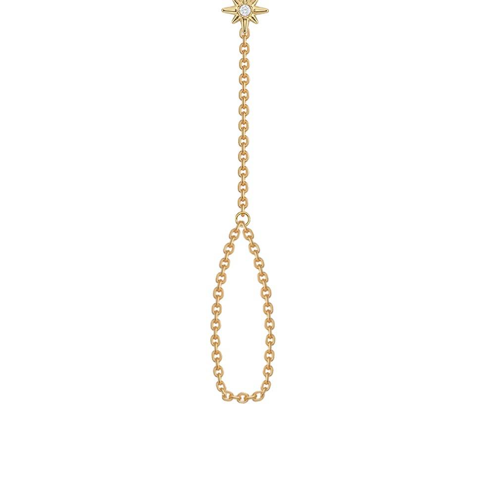 Star Signal Gold Plated Hathphool |Gifts For Women & Girls| Waterproof, Anti Tarnish, Skin Safe Jewellery 18K Gold To : OMHP01