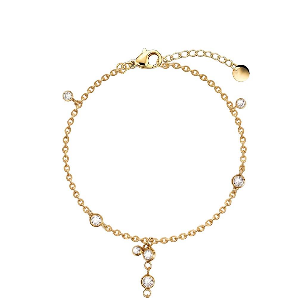 Bare Chains Gold Plated Hathphool |Gifts For Women & Girls| Waterproof, Anti Tarnish, Skin Safe Jewellery 18K Gold To : OMHP02