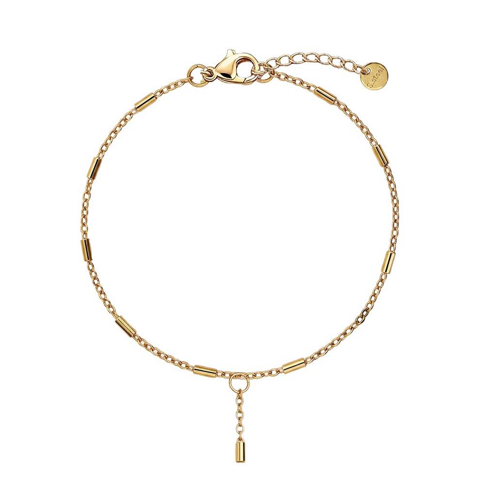 Link Loop Gold Plated Hathphool |Gifts For Women & Girls| Waterproof, Anti Tarnish, Skin Safe Jewellery 18K Gold Tone : OMHP04