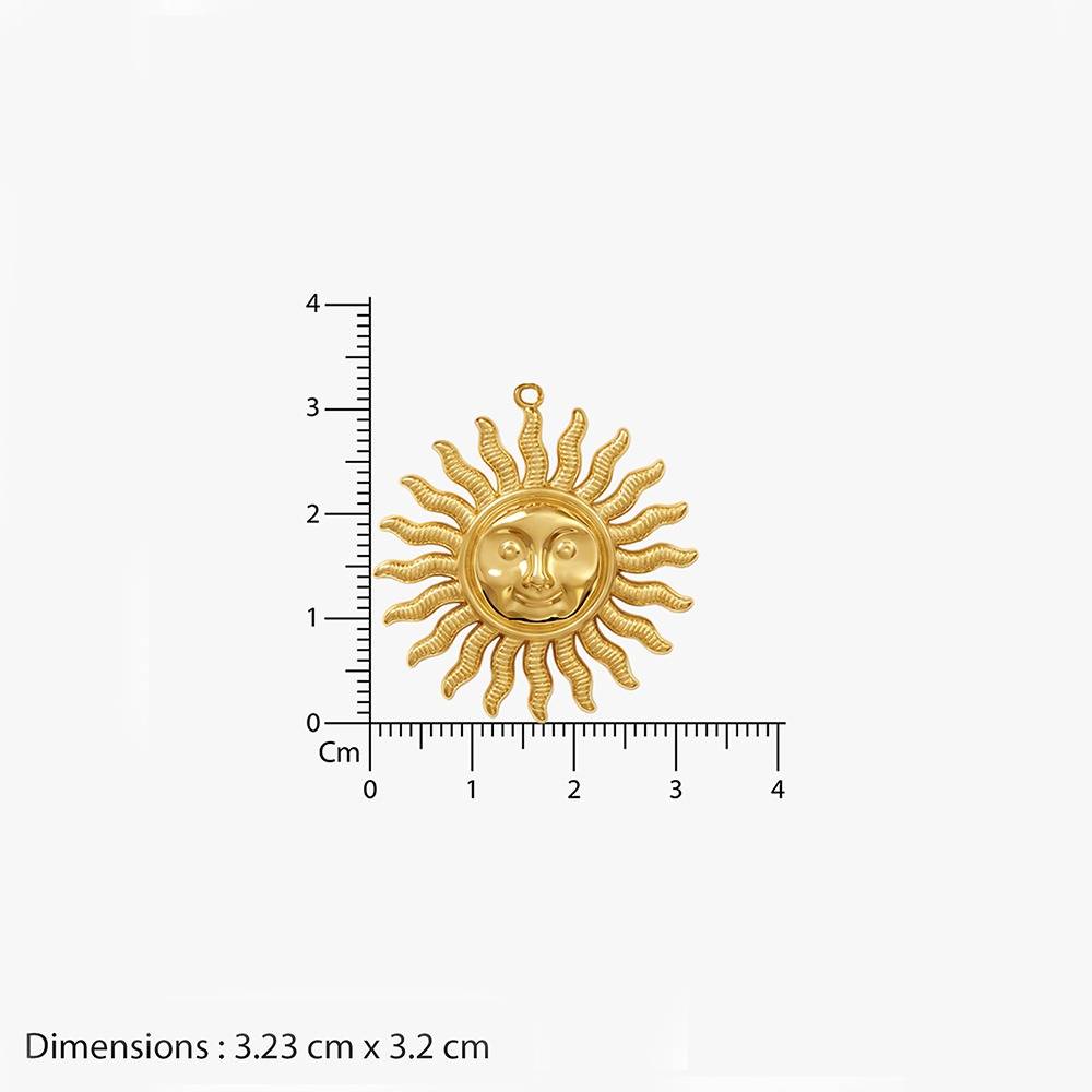 Sun Chaser Gold Plated Necklace | Gifts For Women & Girls| Waterproof, Anti Tarnish, Skin Safe Jewellery 18K Gold T : OMNE0125