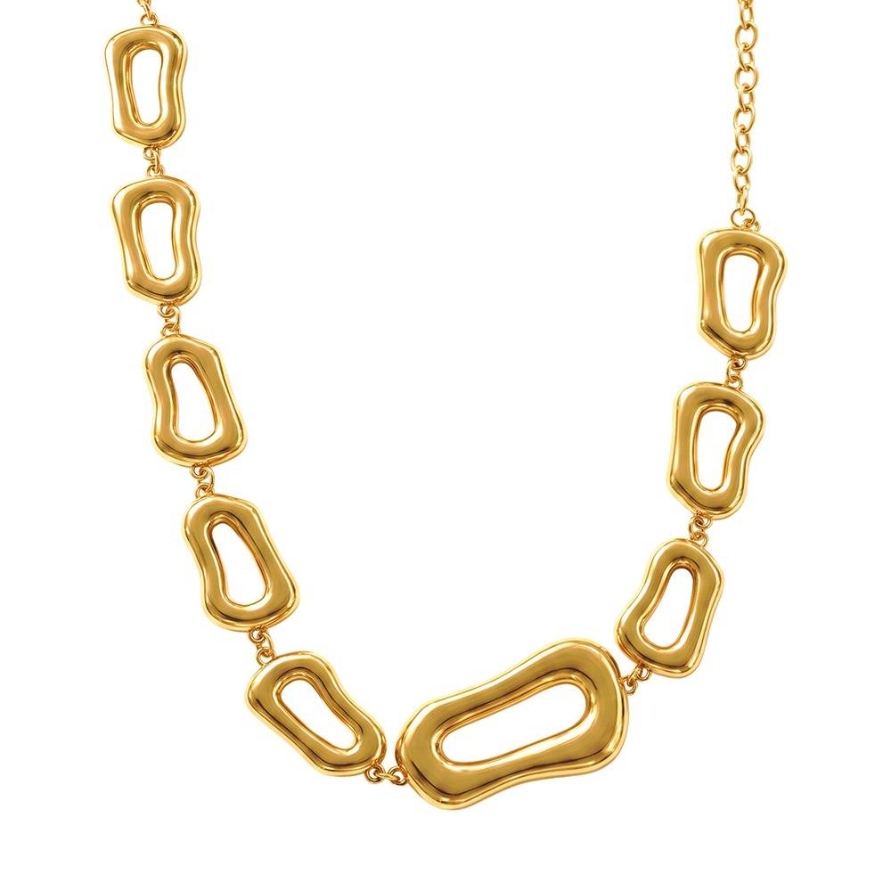 No Small Talk Gold Plated Necklace | Gifts For Women & Girls| Waterproof, Anti Tarnish, Skin Safe Jewellery 18K Gol : OMNE0127