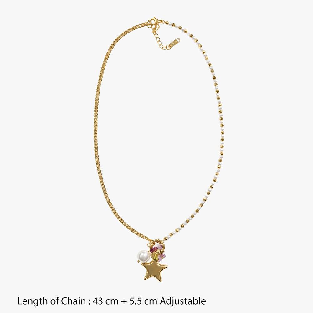 Star Baby Gold Plated Necklace |Gifts For Women & Girls| Waterproof, Anti Tarnish, Skin Safe Jewellery 18K Gold Tone : OMNE056