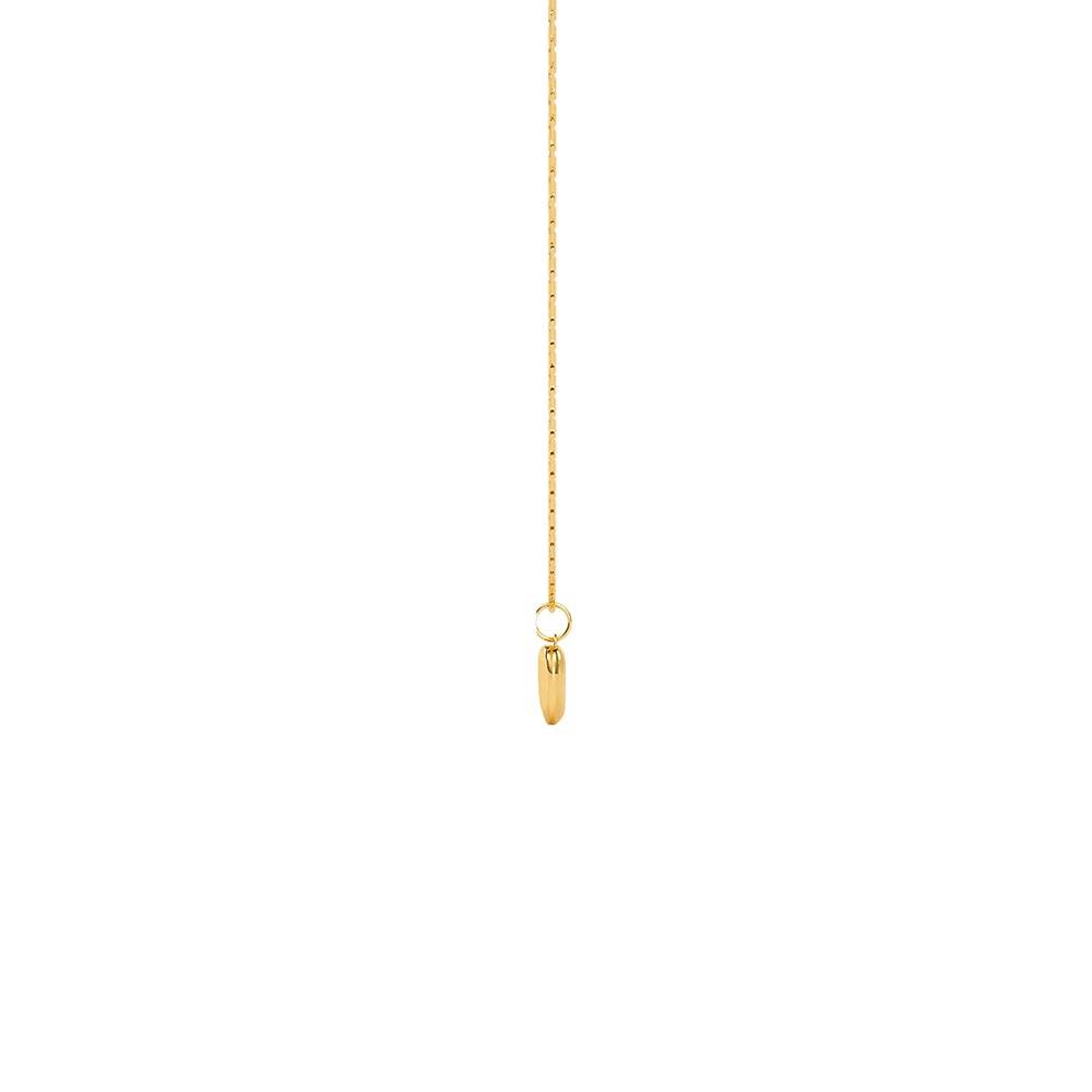 Heart Flick Gold Plated Pendant With Link Chain |Gifts For Women & Girls| Waterproof, Anti Tarnish, Skin Safe Jewelle : OMPD01