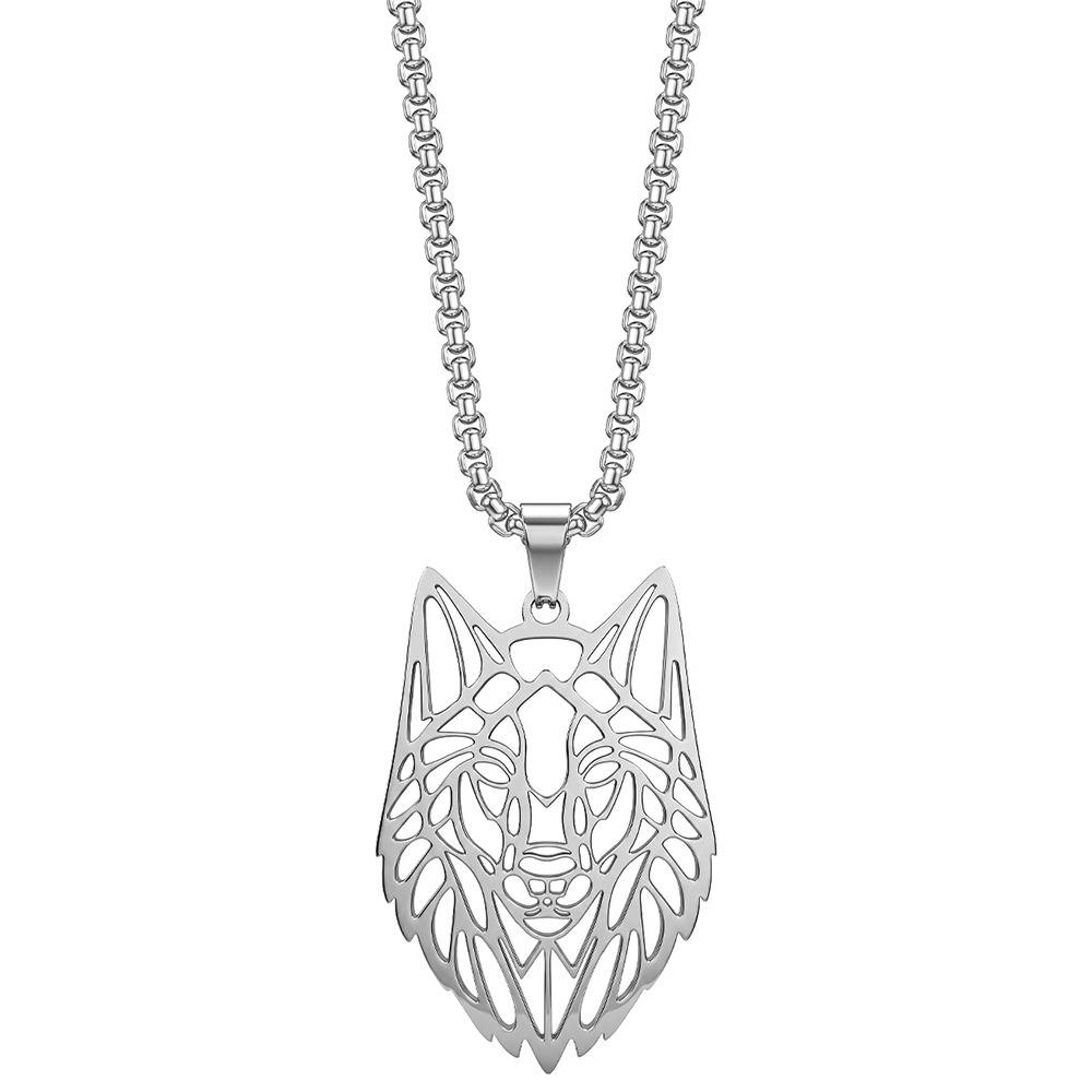 Pack Leader Rhodium Plated Pendant With Chain For Men | Gifts For Men & Boys| Waterproof, Anti Tarnish, Skin Safe Je : OMPD054