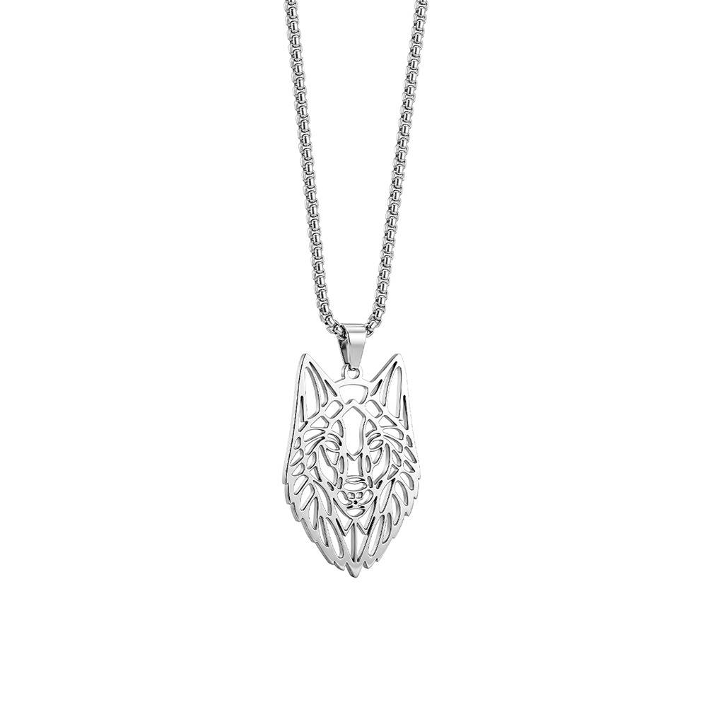 Pack Leader Rhodium Plated Pendant With Chain For Men | Gifts For Men & Boys| Waterproof, Anti Tarnish, Skin Safe Je : OMPD054