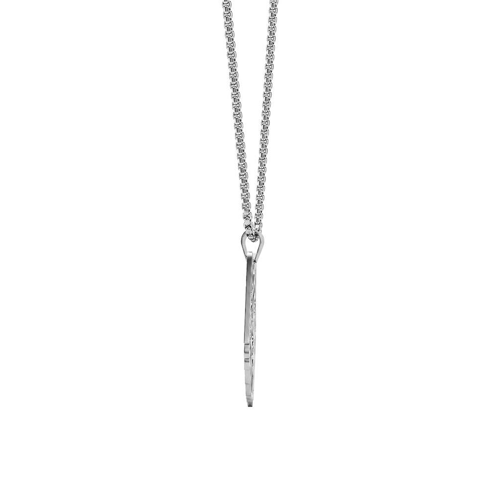 Pack Leader Rhodium Plated Pendant With Chain For Men | Gifts For Men & Boys| Waterproof, Anti Tarnish, Skin Safe Je : OMPD054