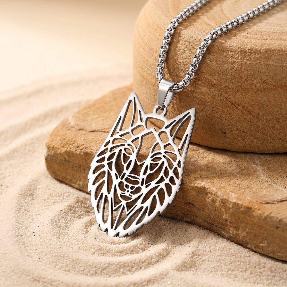 Pack Leader Rhodium Plated Pendant With Chain For Men | Gifts For Men & Boys| Waterproof, Anti Tarnish, Skin Safe Je : OMPD054