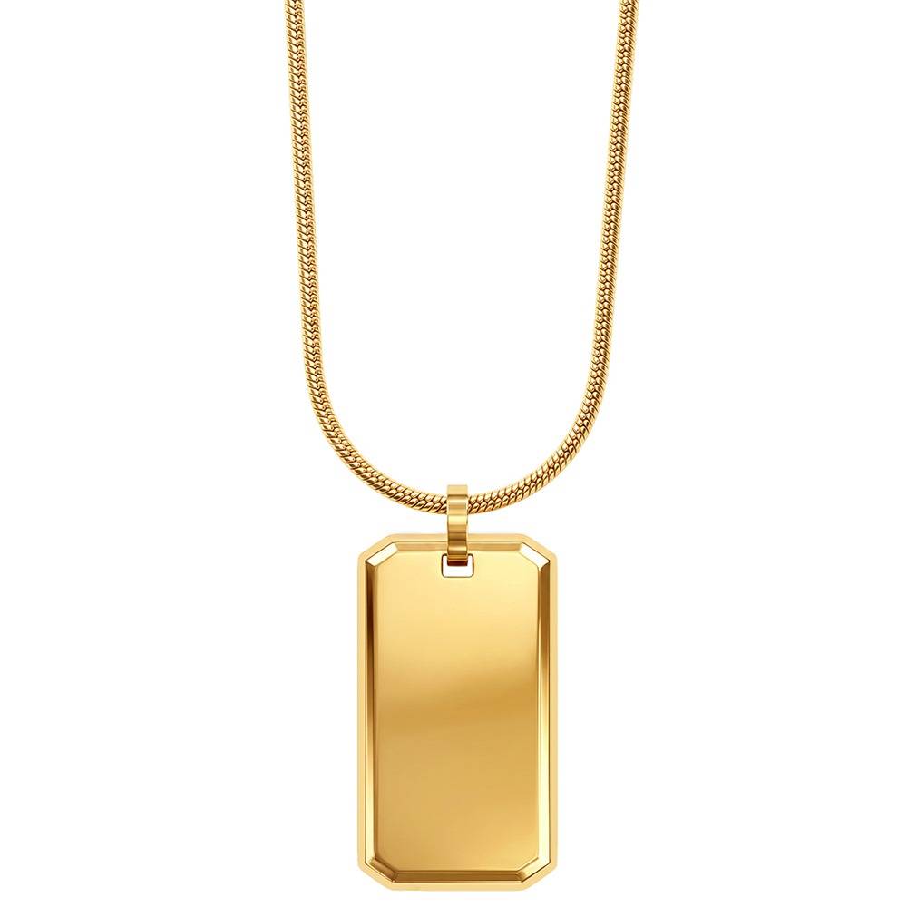 Die Tryin Gold Plated Pendant With Chain For Men | Gifts For Men & Boys| Waterproof, Anti Tarnish, Skin Safe Jewelle : OMPD059
