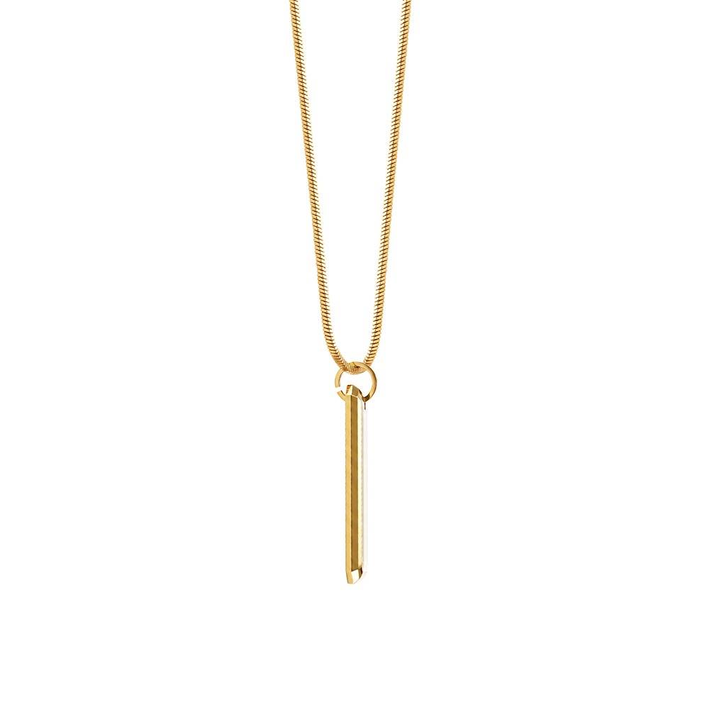 Die Tryin Gold Plated Pendant With Chain For Men | Gifts For Men & Boys| Waterproof, Anti Tarnish, Skin Safe Jewelle : OMPD059