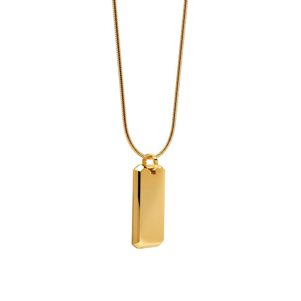 Die Tryin Gold Plated Pendant With Chain For Men | Gifts For Men & Boys| Waterproof, Anti Tarnish, Skin Safe Jewelle : OMPD059