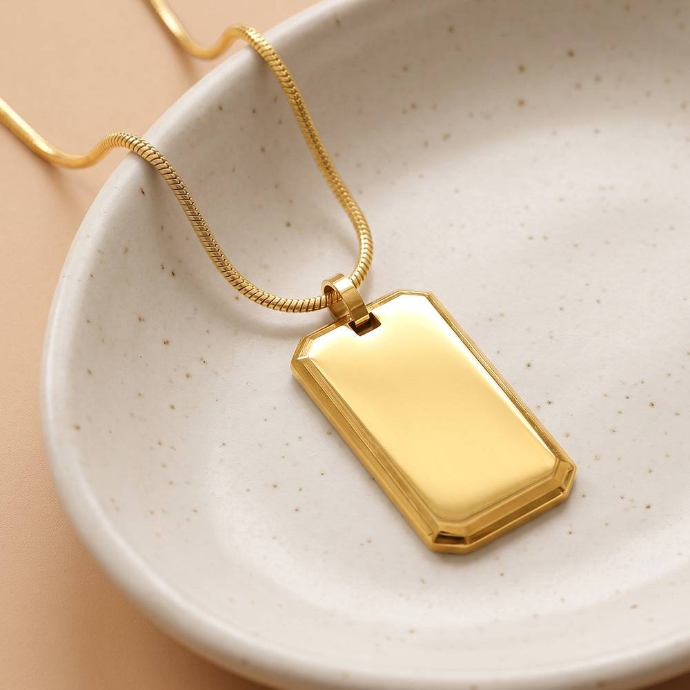 Die Tryin Gold Plated Pendant With Chain For Men | Gifts For Men & Boys| Waterproof, Anti Tarnish, Skin Safe Jewelle : OMPD059