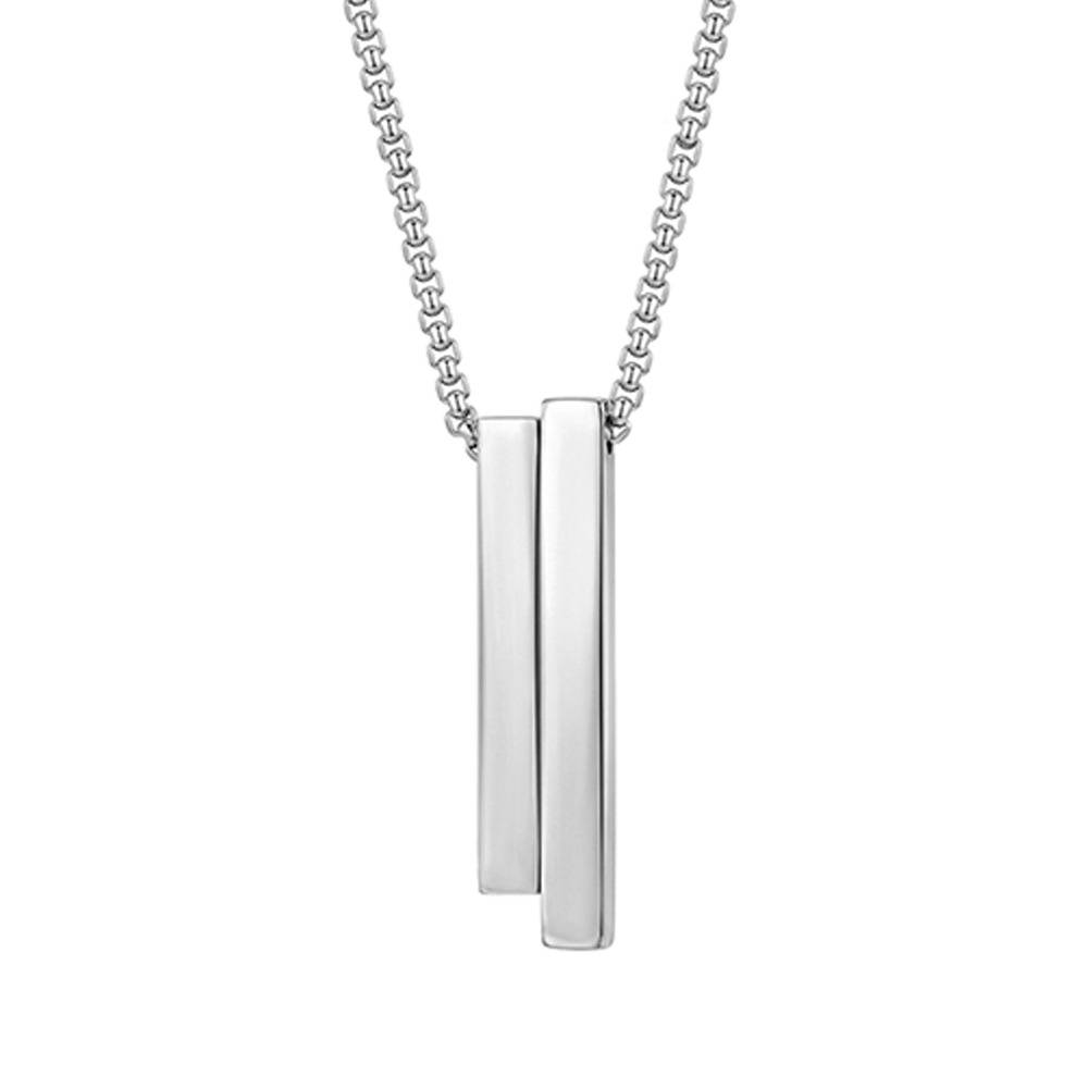 Growth Mindset Rhodium Plated Pendant With Chain For Men | Gifts For Men & Boys| Waterproof, Anti Tarnish, Skin Safe : OMPD069