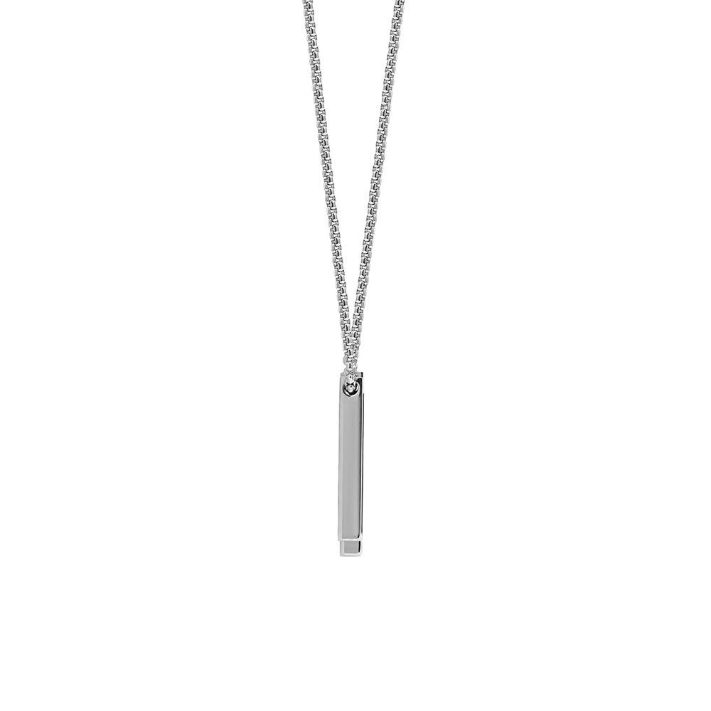 Growth Mindset Rhodium Plated Pendant With Chain For Men | Gifts For Men & Boys| Waterproof, Anti Tarnish, Skin Safe : OMPD069