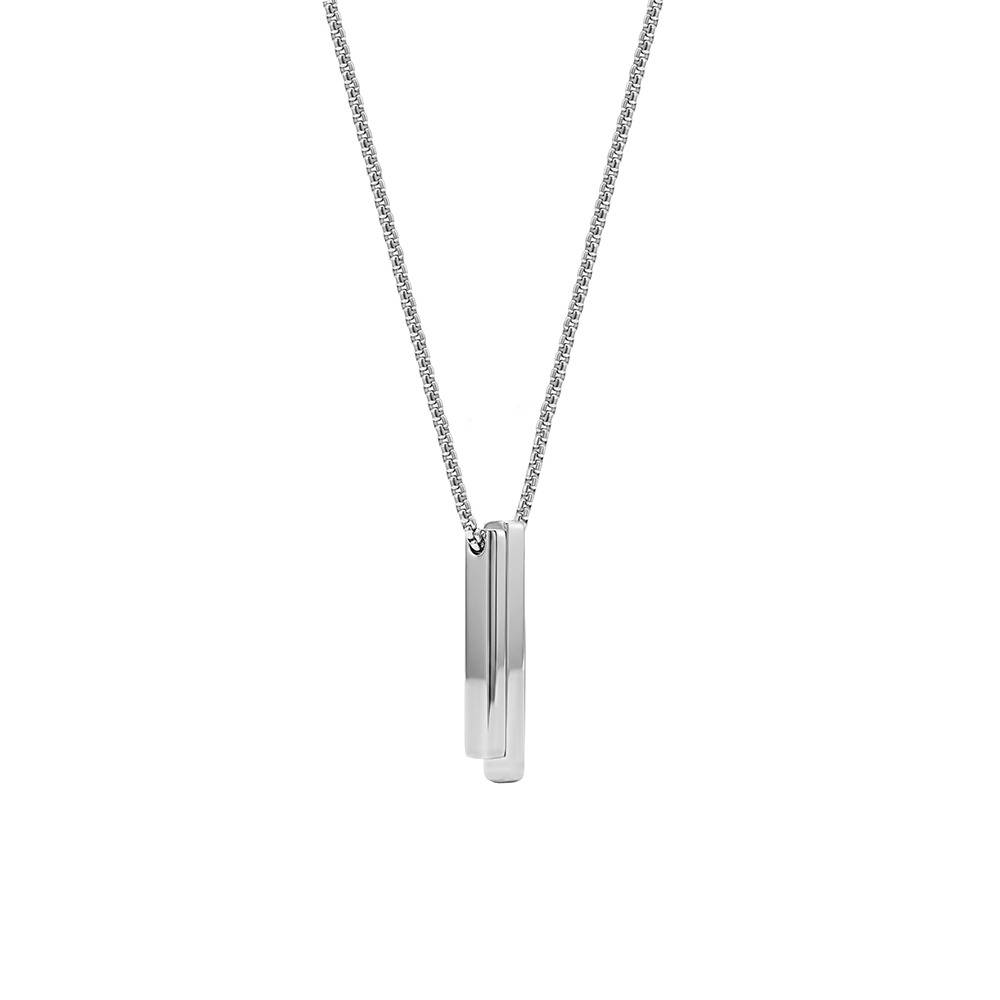 Growth Mindset Rhodium Plated Pendant With Chain For Men | Gifts For Men & Boys| Waterproof, Anti Tarnish, Skin Safe : OMPD069