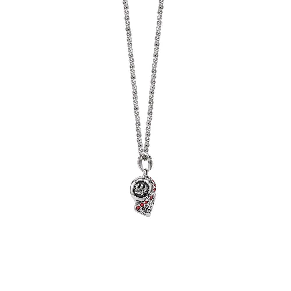 Old Punk Matte Rhodium Pendant With Chain For Men | Gifts For Men & Boys| Waterproof, Anti Tarnish, Skin Safe Jewell : OMPD079