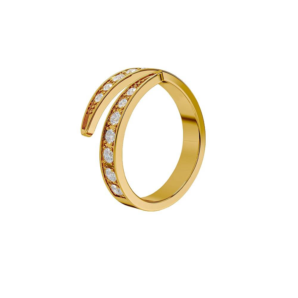 Classic Edit Gold Plated Ring | Gifts For Women & Girls| Waterproof, Anti Tarnish, Skin Safe Jewellery 18K Gold Tone  : OMR017