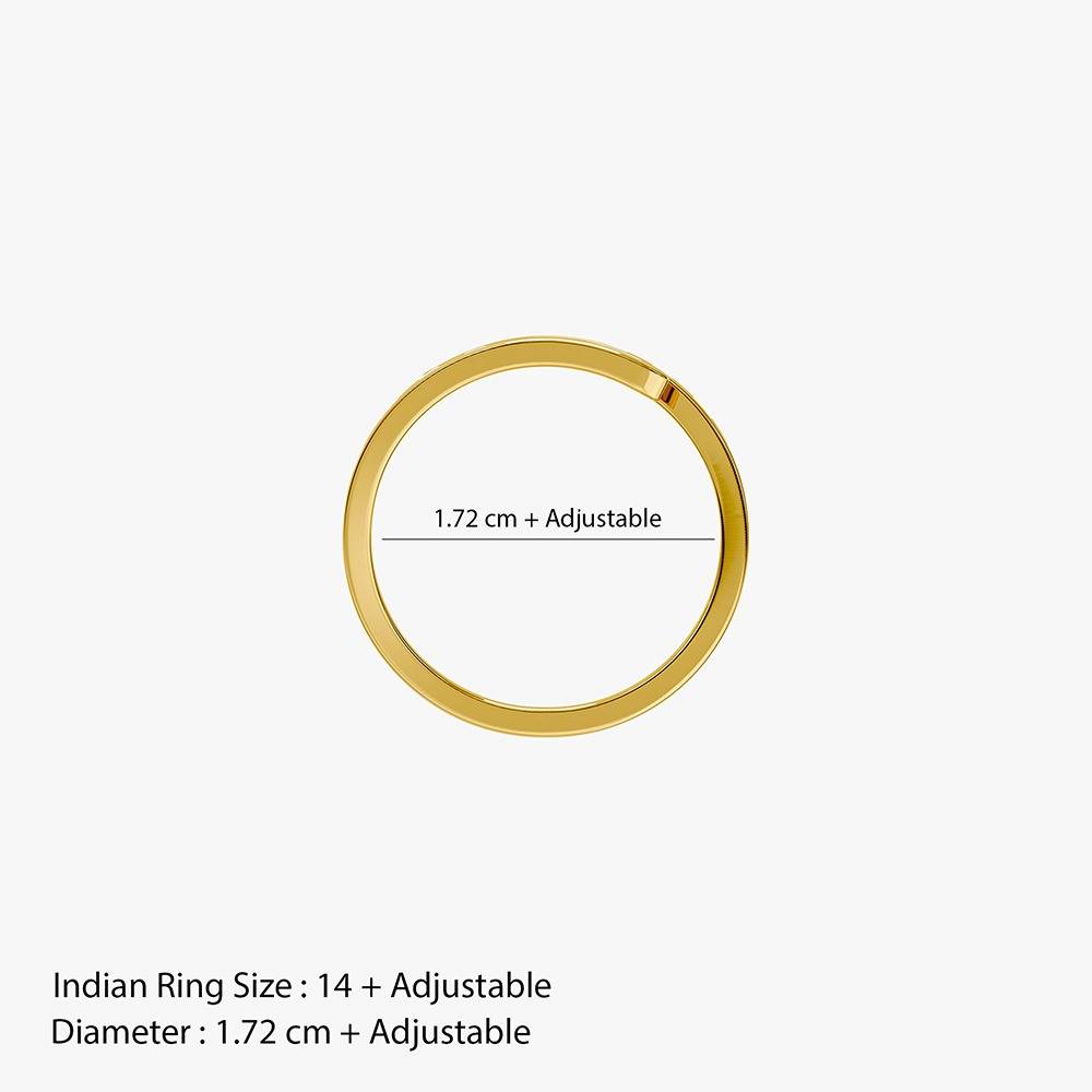 Classic Edit Gold Plated Ring | Gifts For Women & Girls| Waterproof, Anti Tarnish, Skin Safe Jewellery 18K Gold Tone  : OMR017