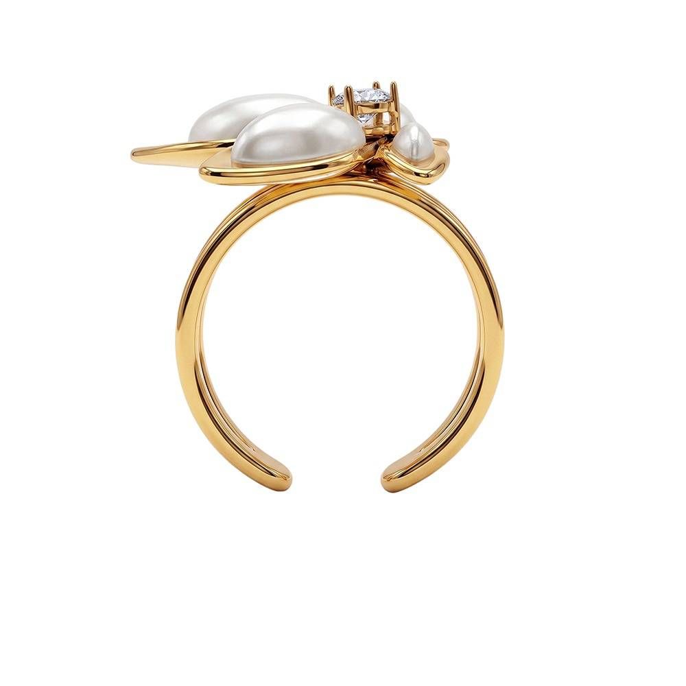 Bloom Baby Gold Plated Ring (Size 15) |Gifts For Women & Girls| Waterproof, Anti Tarnish, Skin Safe Jewellery 18K Gol : OMR059