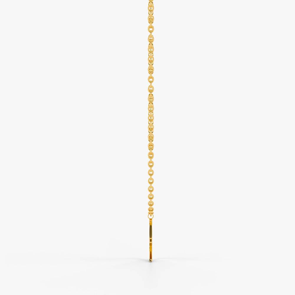 Heartline Gold Plated Necklace |Gifts For Women & Girls| Waterproof, Anti Tarnish, Skin Safe Jewellery 18K Gold Tone : OMNE038
