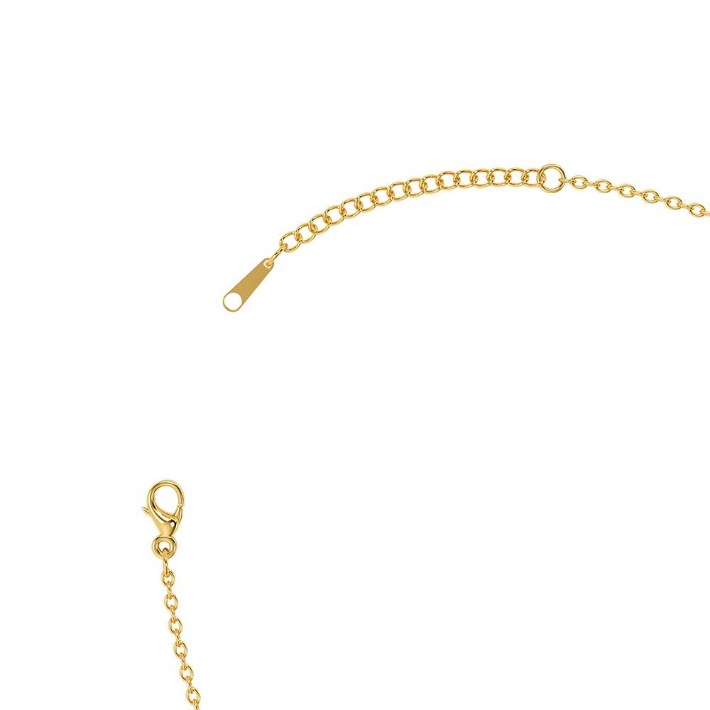 Heartline Gold Plated Necklace |Gifts For Women & Girls| Waterproof, Anti Tarnish, Skin Safe Jewellery 18K Gold Tone : OMNE038
