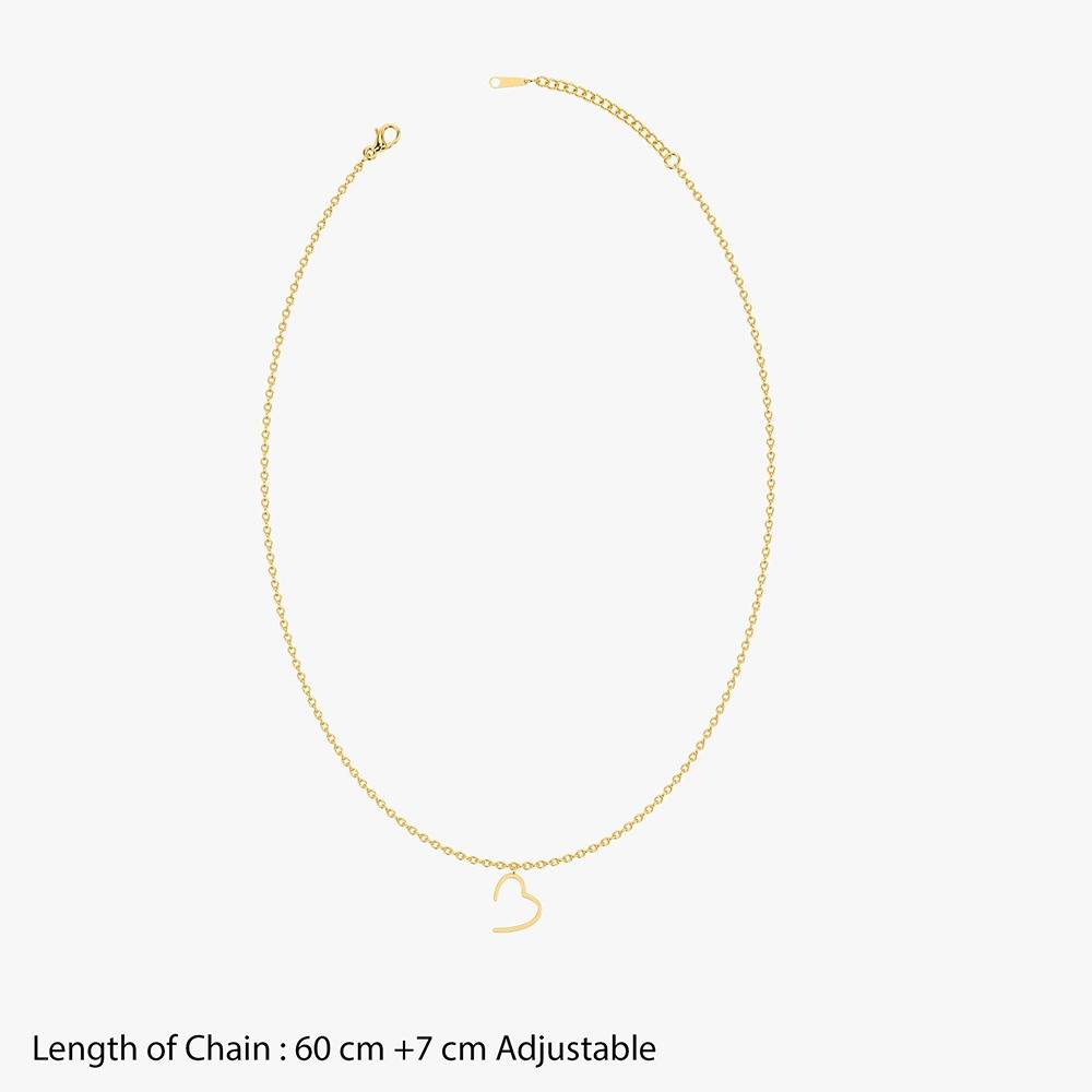 Heartline Gold Plated Necklace |Gifts For Women & Girls| Waterproof, Anti Tarnish, Skin Safe Jewellery 18K Gold Tone : OMNE038