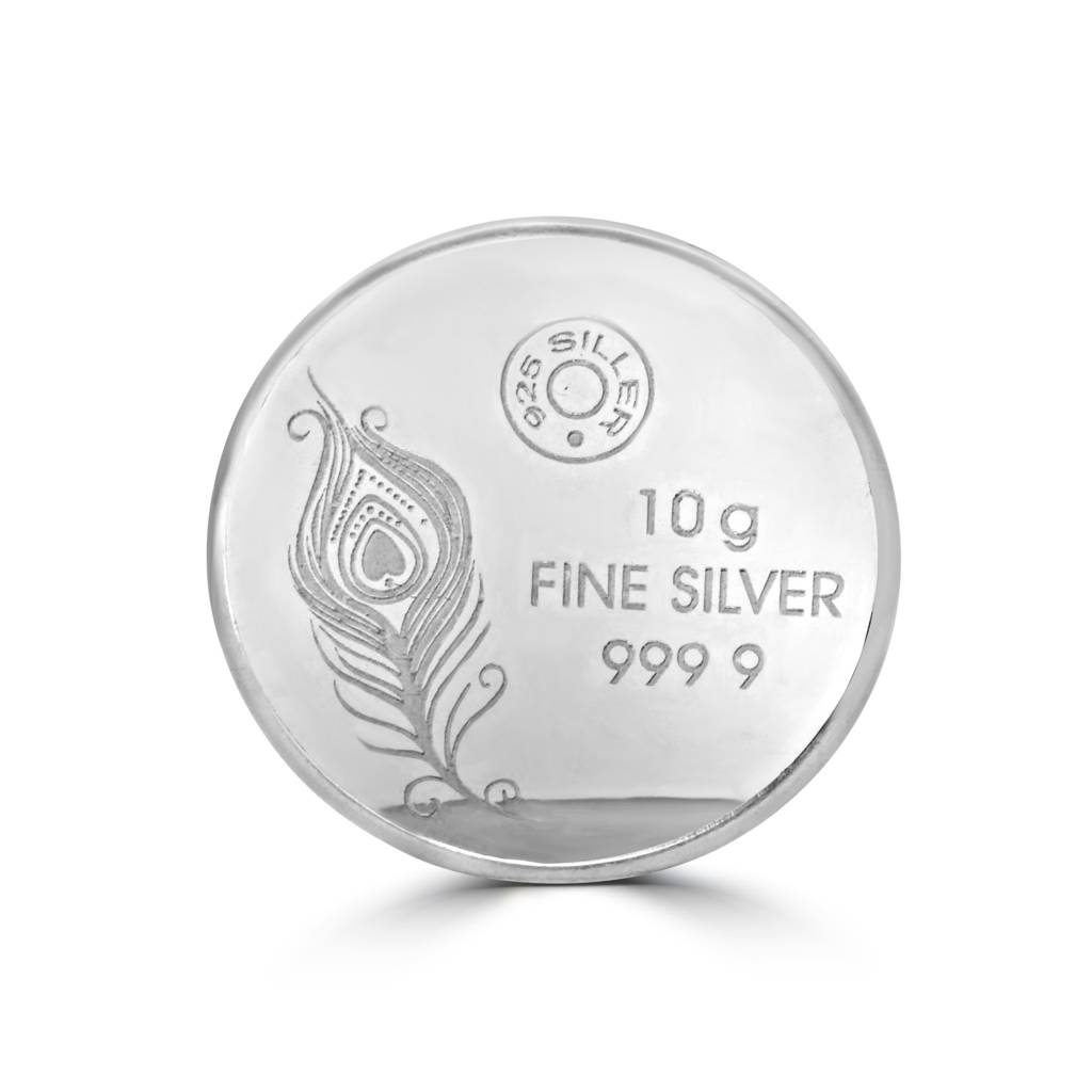 999 Pure Silver Coin | Traditional Radhakrishna Ji Silver Coin : COIN10RK