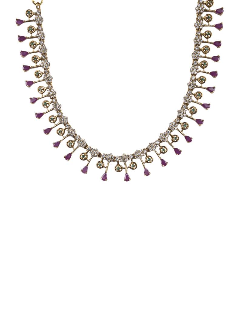 Magnificient Ad Waterfall Necklace Set : PA06