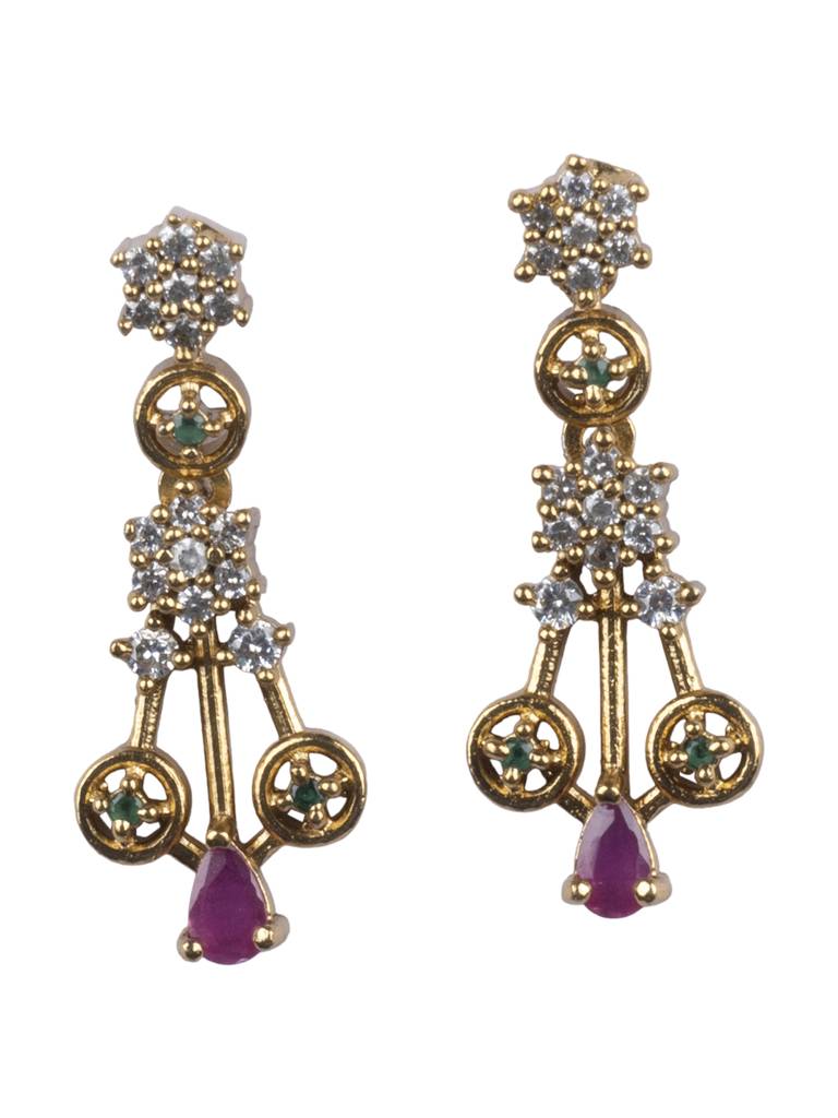 Magnificient Ad Waterfall Necklace Set : PA06